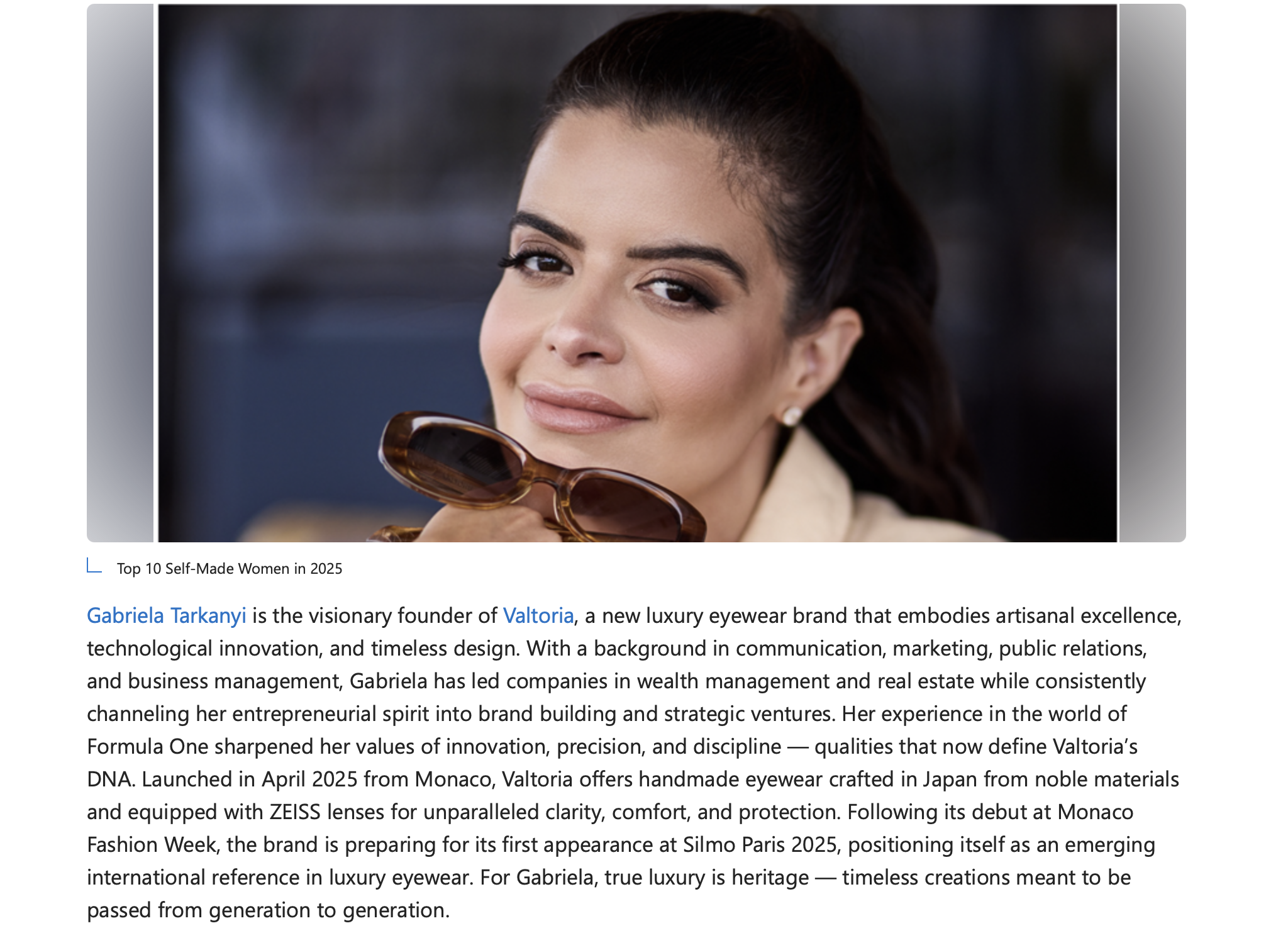 monaco-monte-carlo-luxury-sunglasses-eyewear-valtoria Top 10 Self-Made Women, luxury eyewear, Monaco